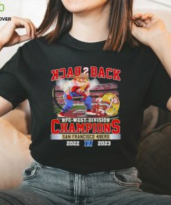 Sourdough Sam 49ers Mascot Back 2 Back NFC West Division Champions 2022 2023 Shirt 1 Sourdough Sam 49ers Mascot Back 2 Back NFC West Division Champions 2022 2023 Shirt