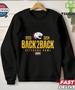 South Alabama Football Back to Back Veterans Bowl Champions 2023 2024 shirt
