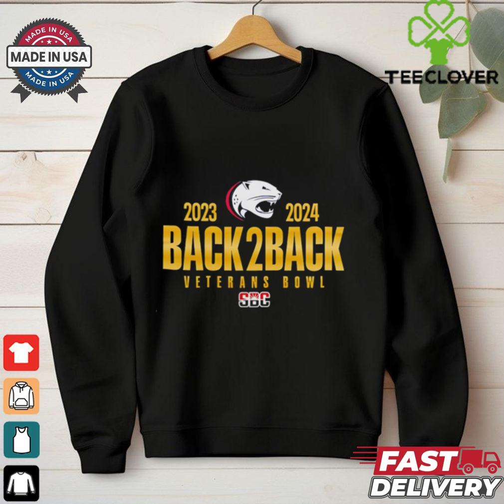 South Alabama Football Back to Back Veterans Bowl Champions 2023 2024 shirt South Alabama Football Back to Back Veterans Bowl Champions 2023 2024 shirt