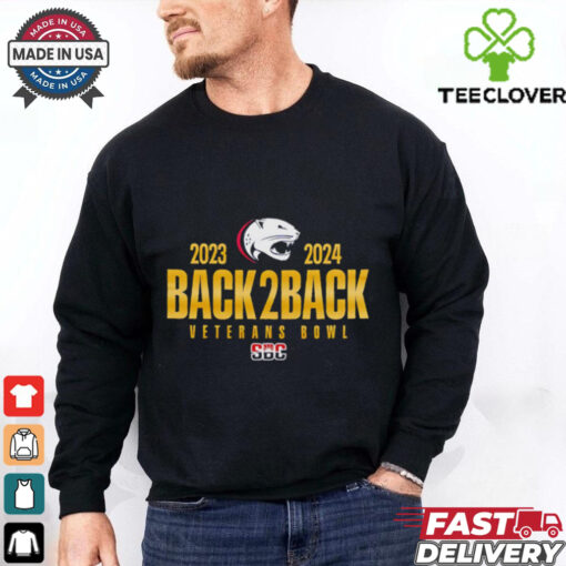 South Alabama Football Back to Back Veterans Bowl Champions 2023 2024 shirt