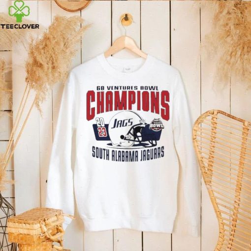 South Alabama Jaguars 2023 football 68 Ventures Bowl Champions helmet hoodie, sweater, longsleeve, shirt v-neck, t-shirt