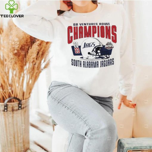 South Alabama Jaguars 2023 football 68 Ventures Bowl Champions helmet hoodie, sweater, longsleeve, shirt v-neck, t-shirt