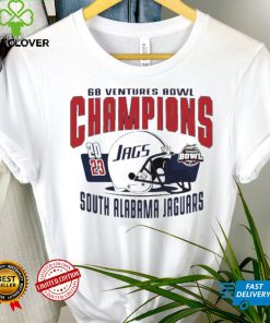 South Alabama Jaguars 2023 football 68 Ventures Bowl Champions helmet hoodie, sweater, longsleeve, shirt v-neck, t-shirt