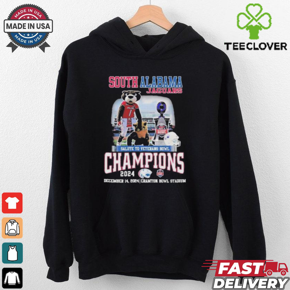 South Alabama Jaguars Are Veterans Bowl Champions 2024 Unisex T Shirt South Alabama Jaguars Are Veterans Bowl Champions 2024 Unisex T Shirt