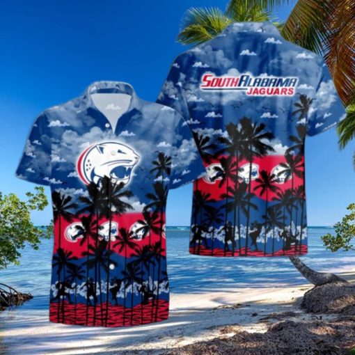 South Alabama Jaguars Palms Tree Hawaiian Shirt