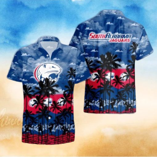 South Alabama Jaguars Palms Tree Hawaiian Shirt