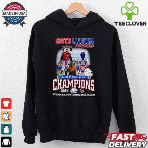 South Alabama Jaguars Salute to Veterans Bowl Champions 2024 mascot shirt