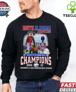 South Alabama Jaguars Salute to Veterans Bowl Champions 2024 mascot shirt