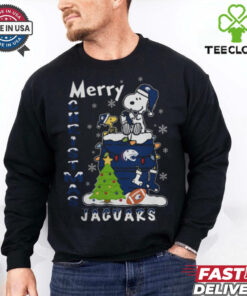 South Alabama Jaguars Snoopy And Woodstock Merry Christmas Shirt