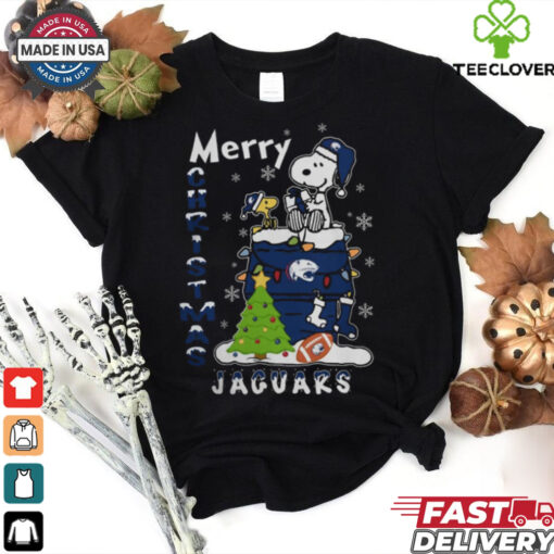 South Alabama Jaguars Snoopy And Woodstock Merry Christmas Shirt