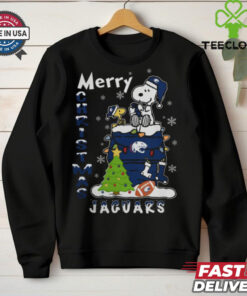 South Alabama Jaguars Snoopy And Woodstock Merry Christmas Shirt