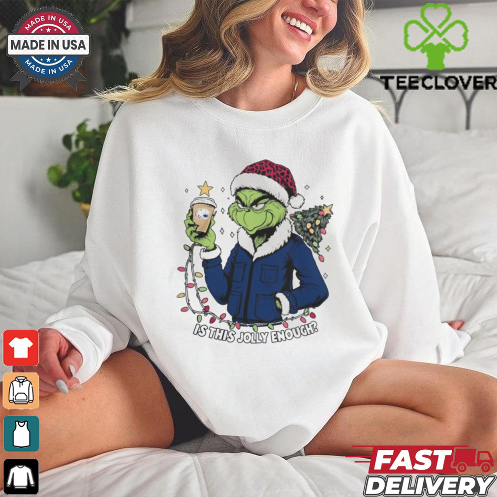 South Alabama Jaguars x Santa Grinch Is This Jolly Enough Merry Christmas Shirt South Alabama Jaguars x Santa Grinch Is This Jolly Enough Merry Christmas Shirt