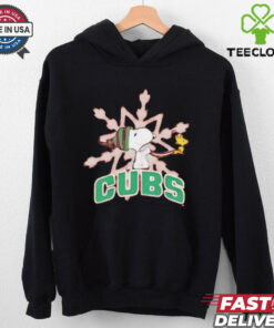 South Bend Cubs Snoopy and Woodstock Christmas shirt