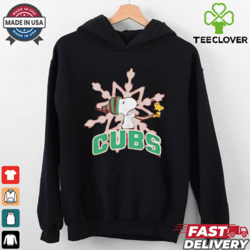 South Bend Cubs Snoopy and Woodstock Christmas shirt