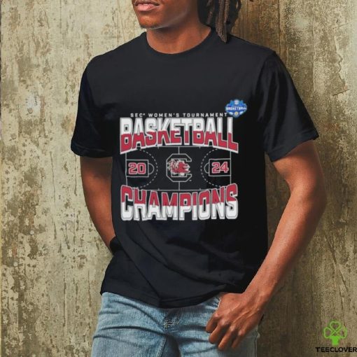 South Carolina Gamecocks 2024 SEC Women’s Basketball Conference Tournament Champions Three Pointer T Shirt