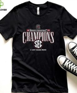 South Carolina Gamecocks 2025 SEC Women's Basketball Regular Season Champions Locker Room T Shirt