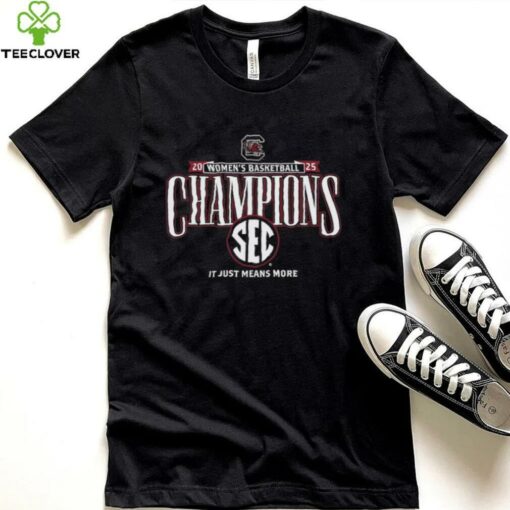 South Carolina Gamecocks 2025 SEC Women’s Basketball Regular Season Champions Locker Room T Shirt