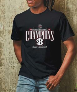 South Carolina Gamecocks 2025 SEC Women's Basketball Regular Season Champions Locker Room T Shirt