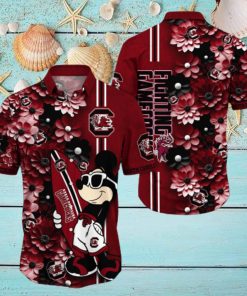 South Carolina Gamecocks Aloha Mick Pattern Hawaiian Shirt For Fans