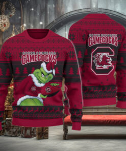 South Carolina Gamecocks Grinch Ugly Christmas Sweater