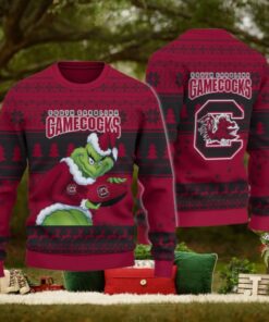 South Carolina Gamecocks Grinch Ugly Christmas Sweater