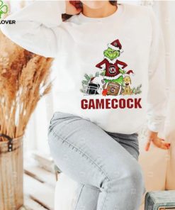 South Carolina Gamecocks Grinch and Max dog funny Christmas shirt