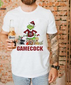 South Carolina Gamecocks Grinch and Max dog funny Christmas hoodie, sweater, longsleeve, shirt v-neck, t-shirt