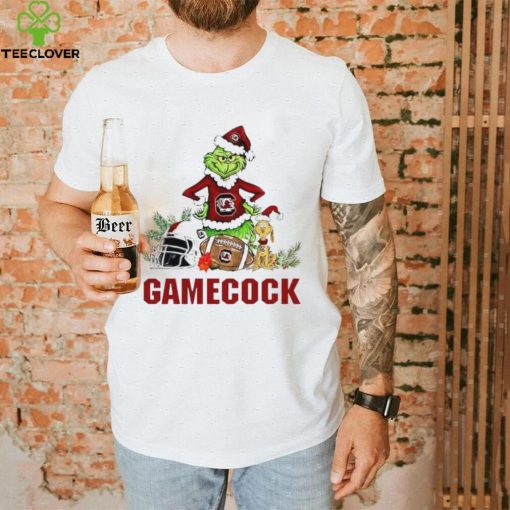 South Carolina Gamecocks Grinch and Max dog funny Christmas hoodie, sweater, longsleeve, shirt v-neck, t-shirt