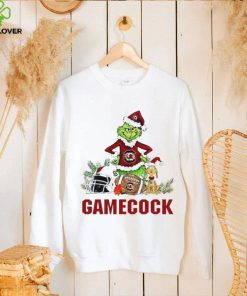 South Carolina Gamecocks Grinch and Max dog funny Christmas hoodie, sweater, longsleeve, shirt v-neck, t-shirt