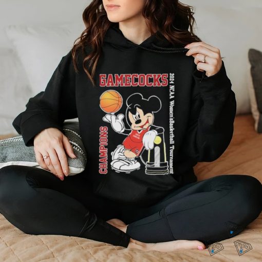 South Carolina Gamecocks Mickey Mouse Champions 2024 NCAA Women’s Basketball Tournament Shirt
