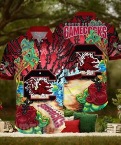 South Carolina Gamecocks NCAA Floral Full Printed Unisex Hawaiian Shirt