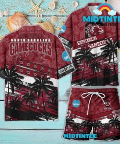 South Carolina Gamecocks NCAA Pattern Personalized Hawaiian Set