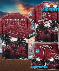 South Carolina Gamecocks NCAA Pattern Personalized Hawaiian Set