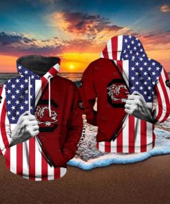 South Carolina Gamecocks NCAA US Flag 3D Printed Hoodie Ver 1