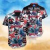 Raiders Hawaiian Shirt Print Rose Skull Unleash Your Team Spirit