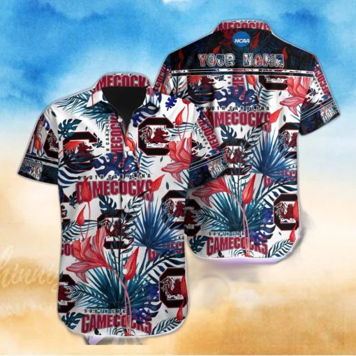 South Carolina Gamecocks NCAA1 Team Aloha Hawaiian Shirt Custom Name For Fans