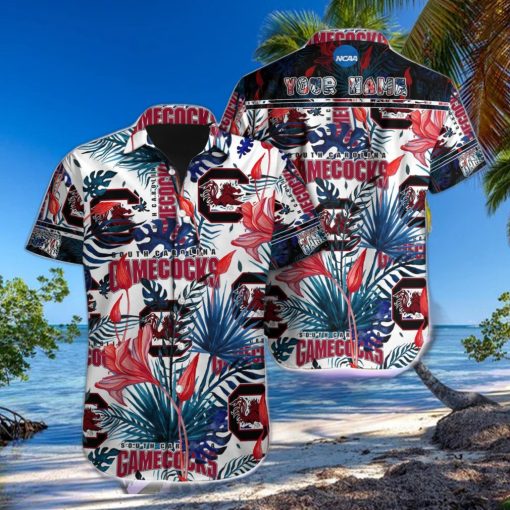 South Carolina Gamecocks NCAA1 Team Aloha Hawaiian Shirt Custom Name For Fans