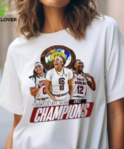 South Carolina Gamecocks Sec Women's Basketball Champions 2024 Go Gamecocks Player Images T Shirt