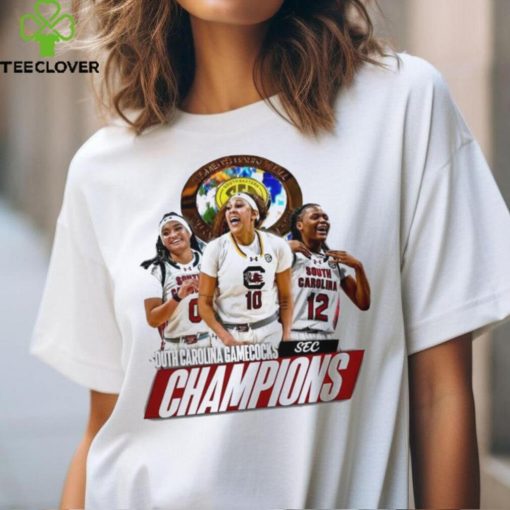 South Carolina Gamecocks Sec Women's Basketball Champions 2024 Go Gamecocks Player Images T Shirt