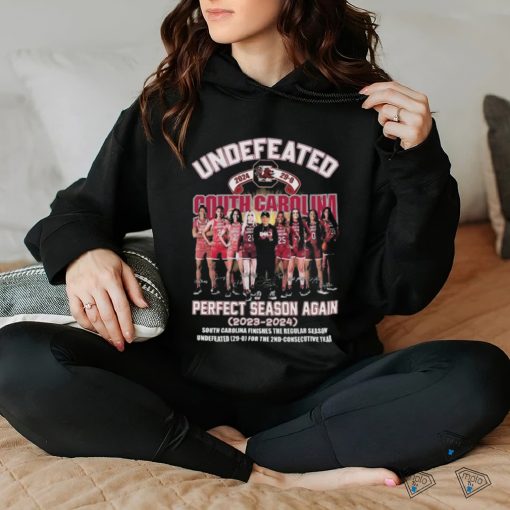 South Carolina Gamecocks Undefeated 2024 Perfect Season Again 2023 2024 South Carolina Finishes The Regular Season Signatures T Shirt