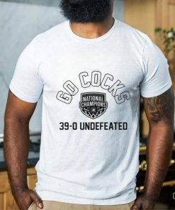 South Carolina Gamecocks go cocks 39 0 undefeated shirt