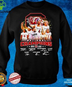 South Carolina Gamecocks womens basketball winner 2022 National Champions signatures shirt