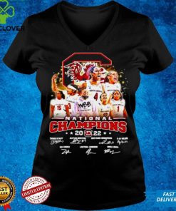 South Carolina Gamecocks womens basketball winner 2022 National Champions signatures shirt