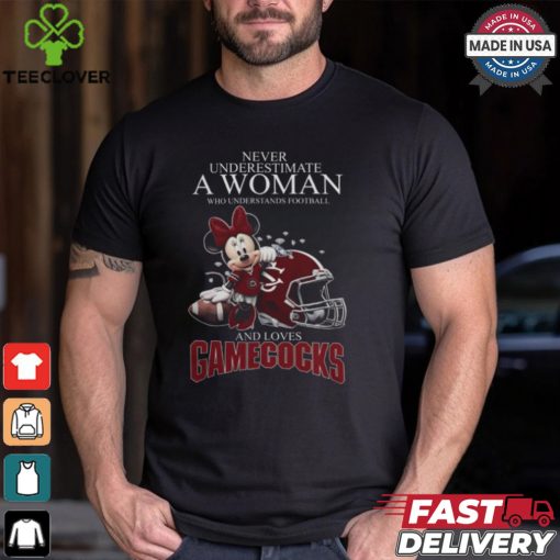 South Carolina Gamecocks x Minnie Mouse Never Underestimate A Woman Who Understands Football And Loves Shirt