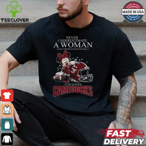 South Carolina Gamecocks x Minnie Mouse Never Underestimate A Woman Who Understands Football And Loves Shirt