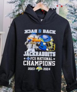 South Dakota State Jackrabbits back 2 back Jack the Jackrabbit FCS National Champions 2023 2024 shirt