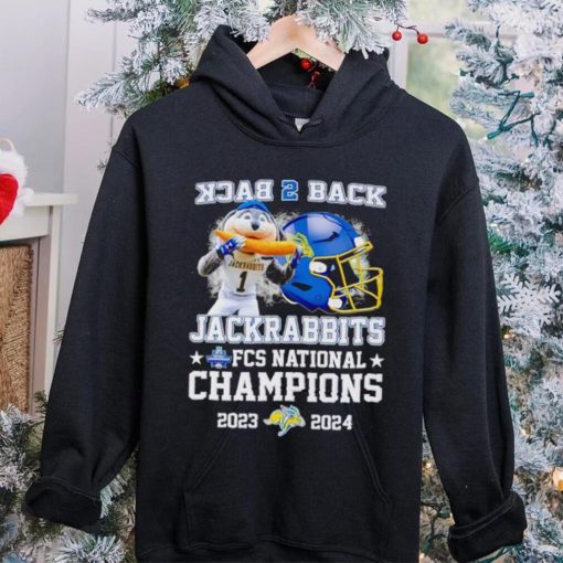 South Dakota State Jackrabbits back 2 back Jack the Jackrabbit FCS National Champions 2023 2024 shirt