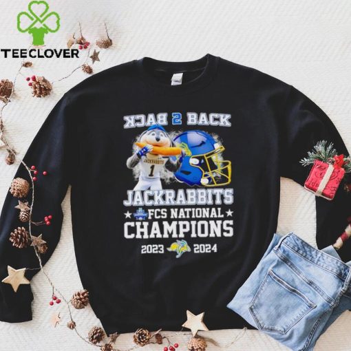 South Dakota State Jackrabbits back 2 back Jack the Jackrabbit FCS National Champions 2023 2024 shirt