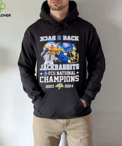 South Dakota State Jackrabbits back 2 back Jack the Jackrabbit FCS National Champions 2023 2024 shirt