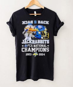South Dakota State Jackrabbits back 2 back Jack the Jackrabbit FCS National Champions 2023 2024 shirt